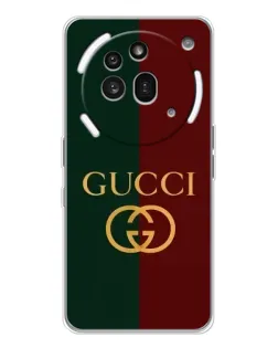 Чехол для Nothing Phone (3a) Pro с картинкой «Gucci — темно-зеленый градиент»