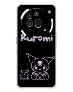 Чохол для Nothing Phone (3a) Pro з картинкою «Kuromi — чорний мінімалізм» Чохол для Nothing Phone (3a) Pro з картинкою «Kuromi — чорний мінімалізм»