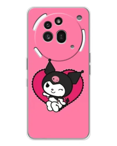 Чехол для Nothing Phone (3a) Pro с картинкой «Kuromi — любовь в сердце»