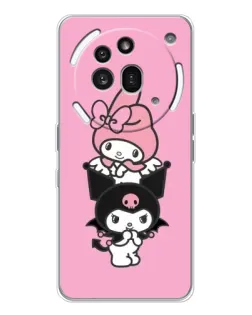 Чехол для Nothing Phone (3a) Pro с картинкой «My Melody и Kuromi» Чехол для Nothing Phone (3a) Pro с картинкой «My Melody и Kuromi»