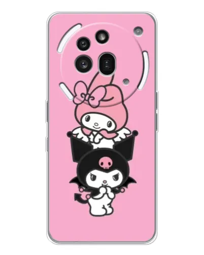 Чехол для Nothing Phone (3a) Pro с картинкой «My Melody и Kuromi»