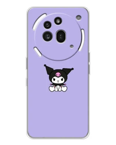 Чехол для Nothing Phone (3a) Pro с картинкой «Kuromi — фиолетовый минимализм»
