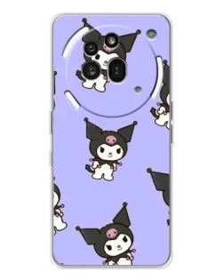 Чехол для Nothing Phone (3a) Pro с картинкой «Паттерн с Kuromi» Чехол для Nothing Phone (3a) Pro с картинкой «Паттерн с Kuromi»