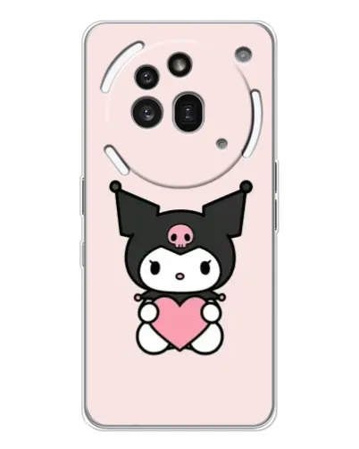 Чехол для Nothing Phone (3a) Pro с картинкой «Kuromi и сердце»