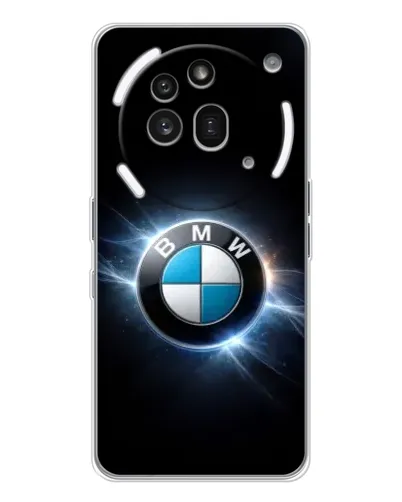 Чехол для Nothing Phone (3a) Pro с картинкой «BMW — неоновое сияние»