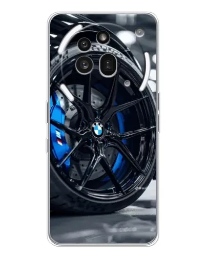 Чехол для Nothing Phone (3a) Pro с картинкой «Колесо BMW вблизи»