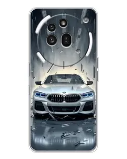 Чехол для Nothing Phone (3a) Pro с картинкой «BMW в свете фар»