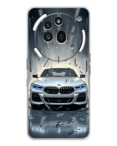 Чехол для Nothing Phone (3a) Pro с картинкой «BMW в свете фар»