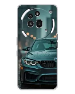 Чехол для Nothing Phone (3a) Pro с картинкой «BMW в огнях города»