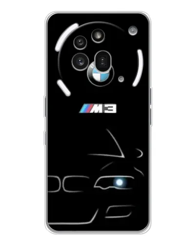 Чехол для Nothing Phone (3a) Pro с картинкой «Минималистичный принт BMW M3»
