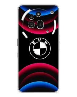 Чехол для Nothing Phone (3a) Pro с картинкой «Логотип BMW и неоновые дуги»