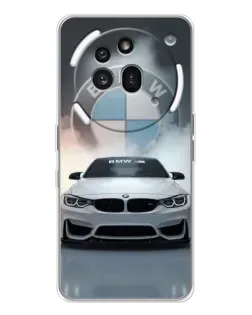 Чехол для Nothing Phone (3a) Pro с картинкой «BMW в белом дыму»