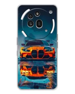 Чехол для Nothing Phone (3a) Pro с картинкой «BMW — золотая эмблема»