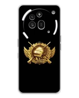 Чехол для Nothing Phone (3a) Pro с картинкой «PUBG — оранжевый градиент»