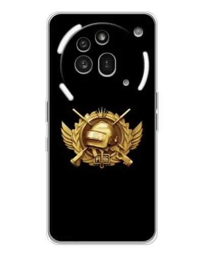 Чехол для Nothing Phone (3a) Pro с картинкой «PUBG — оранжевый градиент»