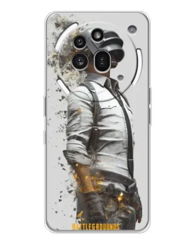 Чехол для Nothing Phone (3a) Pro с картинкой «PUBG — боец в пыли»