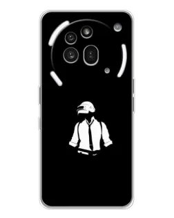 Чехол для Nothing Phone (3a) Pro с картинкой «PUBG — белый шлем»
