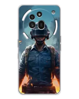 Чехол для Nothing Phone (3a) Pro с картинкой «PUBG — реалистичный герой»