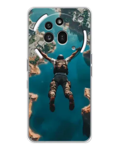Чехол для Nothing Phone (3a) Pro с картинкой «PUBG — свободное падение»