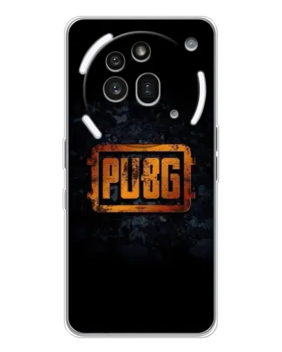 Чехол для Nothing Phone (3a) Pro с картинкой «PUBG — золотой логотип»