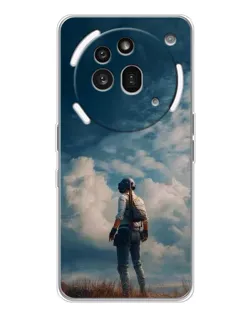 Чехол для Nothing Phone (3a) Pro с картинкой «Герой PUBG на скале»