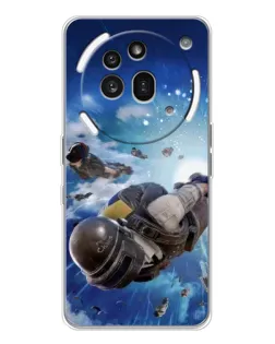 Чехол для Nothing Phone (3a) Pro с картинкой «Десант PUBG — прыжок»