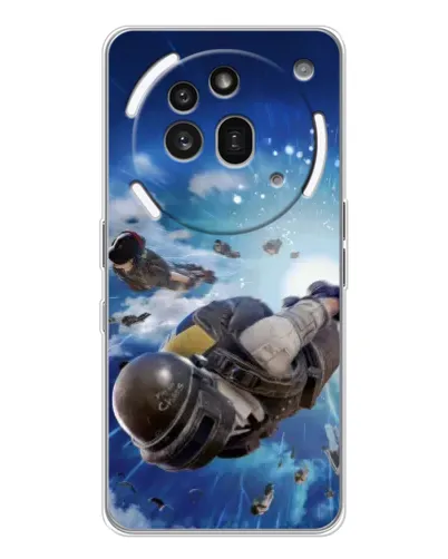 Чехол для Nothing Phone (3a) Pro с картинкой «Десант PUBG — прыжок»