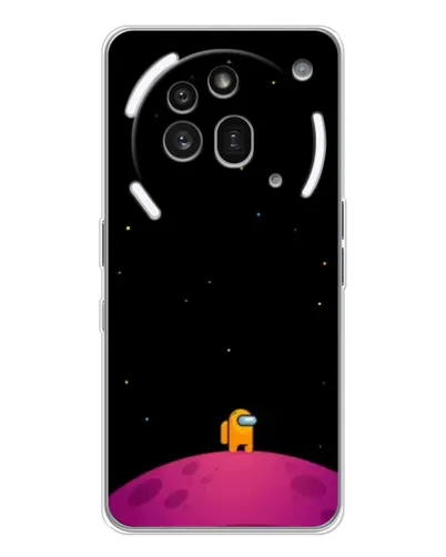 Чехол для Nothing Phone (3a) Pro с картинкой «Одинокий герой на планете»