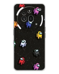 Чехол для Nothing Phone (3a) Pro с картинкой «Космический паттерн Among Us»