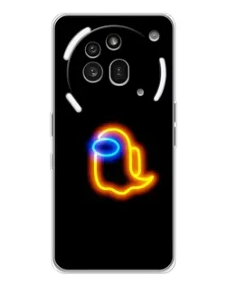 Чехол для Nothing Phone (3a) Pro с картинкой «Among Us неоновое сияние»