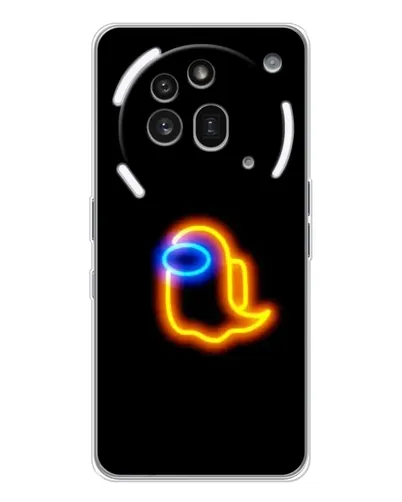 Чехол для Nothing Phone (3a) Pro с картинкой «Among Us неоновое сияние»