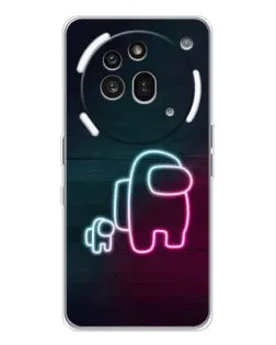 Чехол для Nothing Phone (3a) Pro с картинкой «Among Us неон-арт»