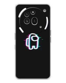Чехол для Nothing Phone (3a) Pro с картинкой «Among Us неон»