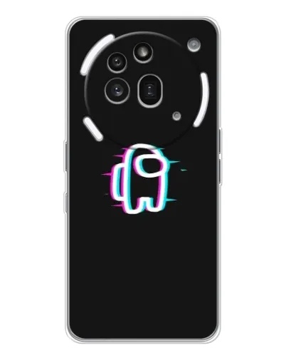Чехол для Nothing Phone (3a) Pro с картинкой «Among Us неон»