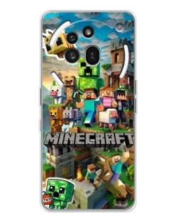 Чехол для Nothing Phone (3a) Pro с картинкой «Замок Minecraft»