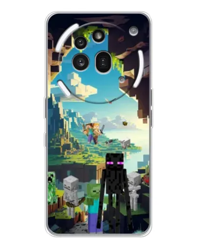 Чехол для Nothing Phone (3a) Pro с картинкой «Эндермен в лесу» Чехол для Nothing Phone (3a) Pro с картинкой «Эндермен в лесу»