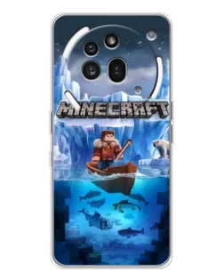 Чехол для Nothing Phone (3a) Pro с картинкой «Minecraft ледяной мир»
