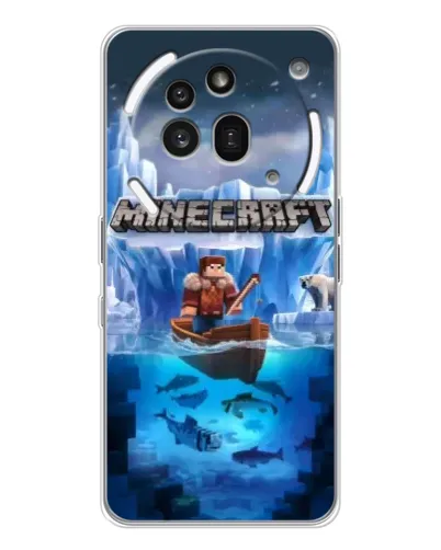 Чехол для Nothing Phone (3a) Pro с картинкой «Minecraft ледяной мир» Чехол для Nothing Phone (3a) Pro с картинкой «Minecraft ледяной мир»