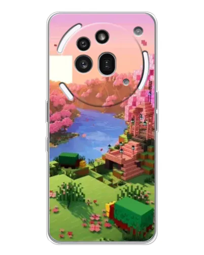 Чехол для Nothing Phone (3a) Pro с картинкой «Розовое дерево Minecraft» Чехол для Nothing Phone (3a) Pro с картинкой «Розовое дерево Minecraft»