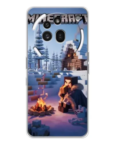 Чехол для Nothing Phone (3a) Pro с картинкой «Зимний Minecraft» Чехол для Nothing Phone (3a) Pro с картинкой «Зимний Minecraft»
