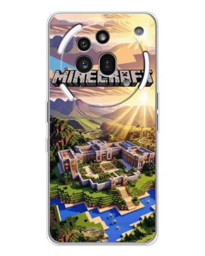 Чехол для Nothing Phone (3a) Pro с картинкой «Minecraft панорама» Чехол для Nothing Phone (3a) Pro с картинкой «Minecraft панорама»