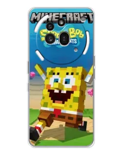 Чохол для Nothing Phone (3a) Pro з картинкою «Губка Боб Minecraft» Чохол для Nothing Phone (3a) Pro з картинкою «Губка Боб Minecraft»