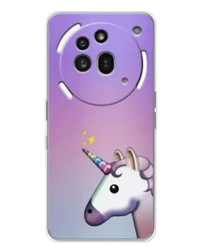 Чехол для Nothing Phone (3a) Pro с картинкой «Единорог градиент» Чехол для Nothing Phone (3a) Pro с картинкой «Единорог градиент»