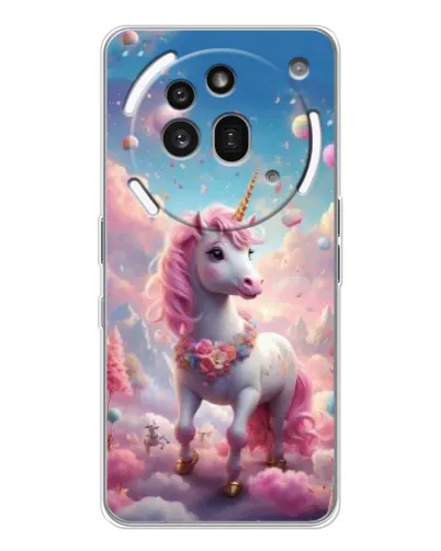 Чехол для Nothing Phone (3a) Pro с картинкой «Единорог среди облаков» Чехол для Nothing Phone (3a) Pro с картинкой «Единорог среди облаков»