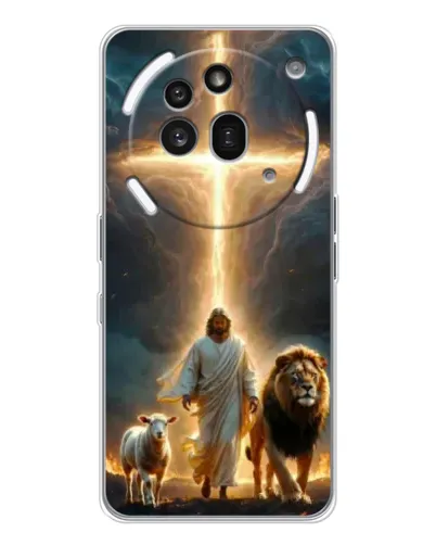 Чехол для Nothing Phone (3a) Pro с картинкой «Лев Иуды и Свет»