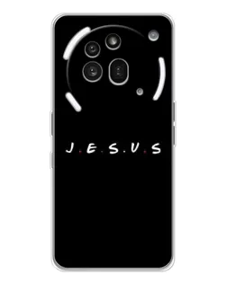 Чехол для Nothing Phone (3a) Pro с картинкой «Точки веры J.E.S.U.S.»