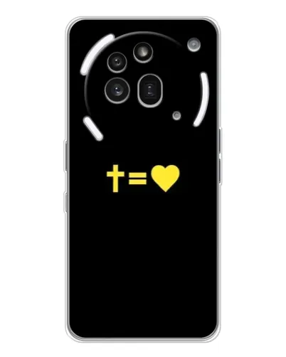 Чехол для Nothing Phone (3a) Pro с картинкой «Сердце и Крест»