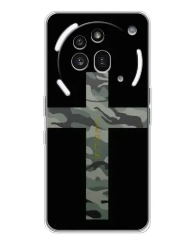 Чехол для Nothing Phone (3a) Pro с картинкой «Милитари Крест»