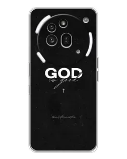 Чехол для Nothing Phone (3a) Pro с картинкой «GOD — Бог над всем»
