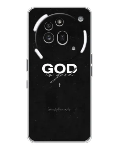 Чехол для Nothing Phone (3a) Pro с картинкой «GOD — Бог над всем»
